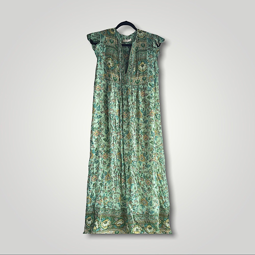 Spell Mint Green Floral Maxi Dress